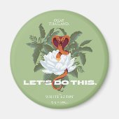 "Let's Do This" Cobra - De Witte Lotus Magneet (Voorkant)
