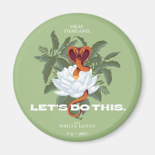 "Let's Do This" Cobra - De Witte Lotus Magneet