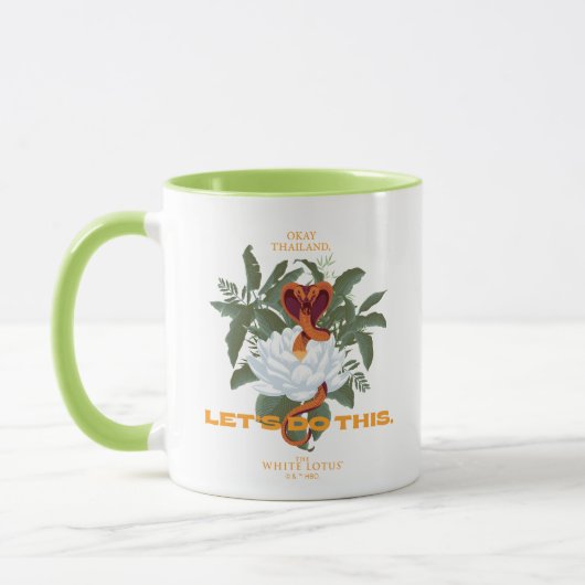 "Let's Do This" Cobra - De Witte Lotus Mok (Links)