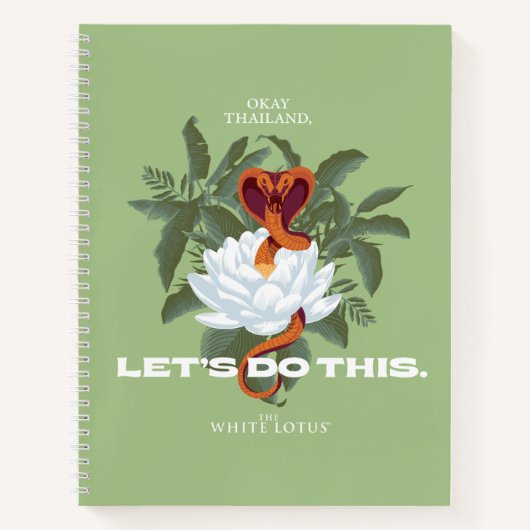 "Let's Do This" Cobra - De Witte Lotus Notitieboek (Voorkant)