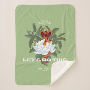 "Let's Do This" Cobra - De Witte Lotus Sherpa Deken