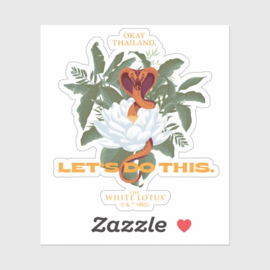 "Let's Do This" Cobra - De Witte Lotus Sticker (Vel)