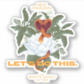 "Let's Do This" Cobra - De Witte Lotus Sticker (Voorkant)