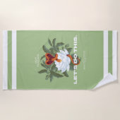 "Let's Do This" Cobra - De Witte Lotus Strandlaken (Voorkant)