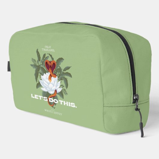 "Let's Do This" Cobra - De Witte Lotus Toilettasje (Rechterhoek)