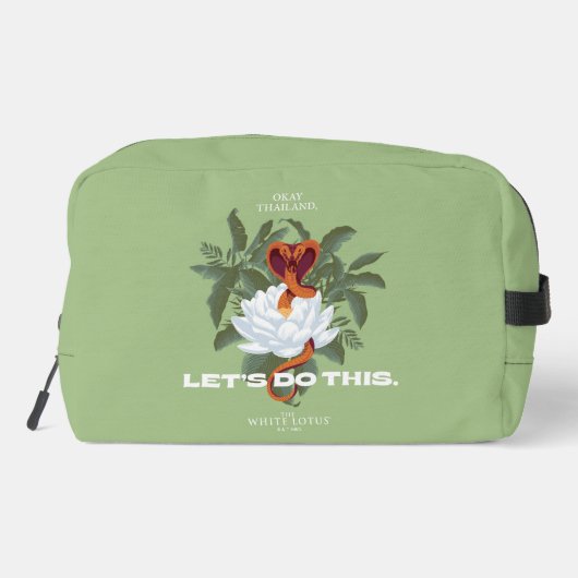 "Let's Do This" Cobra - De Witte Lotus Toilettasje (Achterkant)
