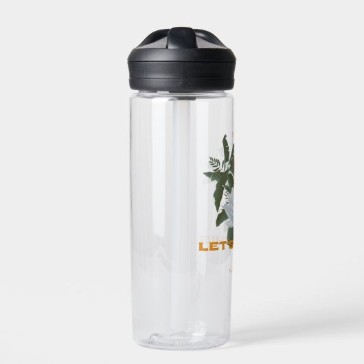 "Let's Do This" Cobra - De Witte Lotus Waterfles (Voorkant)