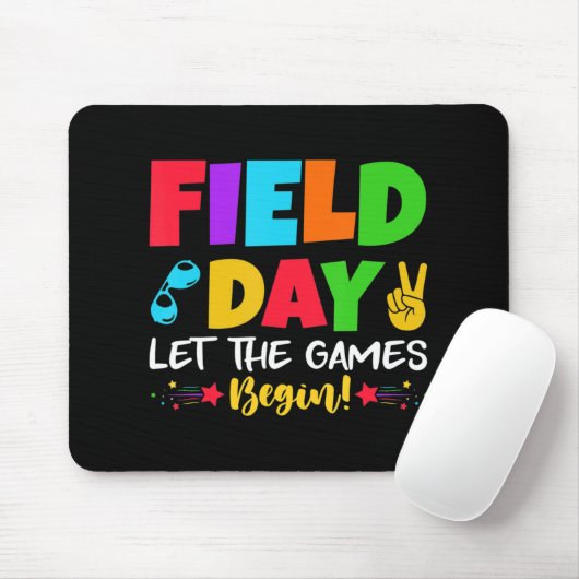 Let's Do This Field Day Thing Teacher Student Scho Muismat (Met muis)