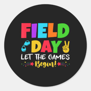 Let's Do This Field Day Thing Teacher Student Scho Ronde Sticker