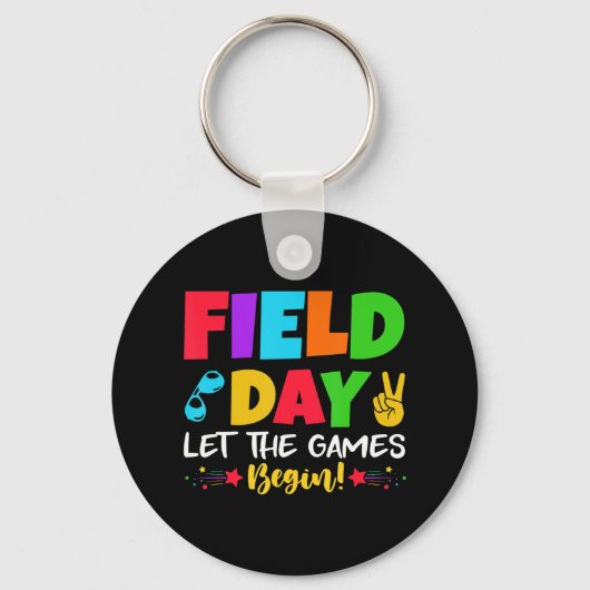 Let's Do This Field Day Thing Teacher Student Scho Sleutelhanger (Voorkant)