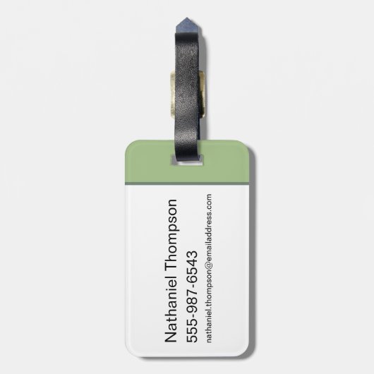 Let's Do This Monkey beroemd gemaakt door The Whit Bagagelabel (Achterkant verticaal)