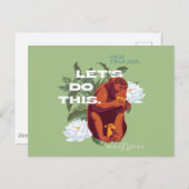 Let's Do This Monkey beroemd gemaakt door The Whit Briefkaart (Voorkant / Achterkant)