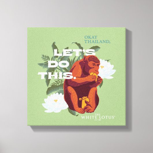 Let's Do This Monkey beroemd gemaakt door The Whit Canvas Afdruk (Voorkant)
