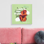 Let's Do This Monkey beroemd gemaakt door The Whit Canvas Afdruk (Insitu (Woonkamer))
