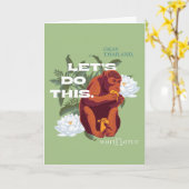 Let's Do This Monkey beroemd gemaakt door The Whit Kaart (Gele Bloem)