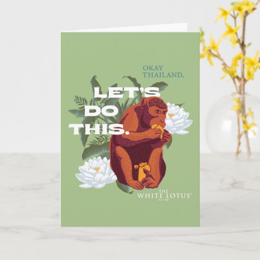 Let's Do This Monkey beroemd gemaakt door The Whit Kaart (Gele Bloem)