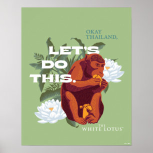 Let's Do This Monkey beroemd gemaakt door The Whit Poster