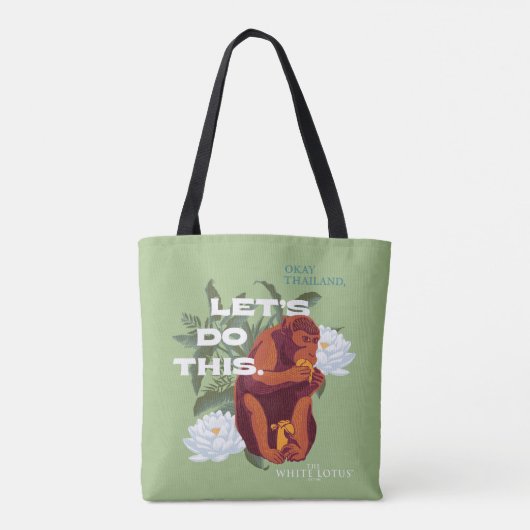 Let's Do This Monkey beroemd gemaakt door The Whit Tote Bag (Achterkant)
