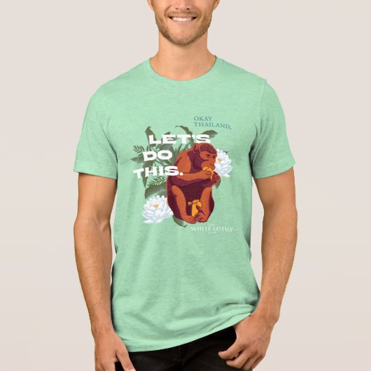 Let's Do This Monkey beroemd gemaakt door The Whit Tri-Blend Shirt (Voorkant)