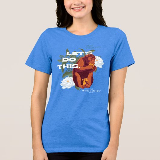 Let's Do This Monkey beroemd gemaakt door The Whit Tri-Blend Shirt (Voorkant)