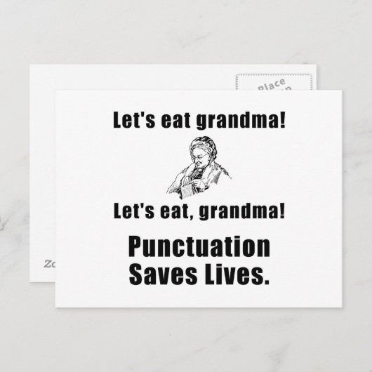 Lets Eat Grandma Briefkaart (Voorkant / Achterkant)