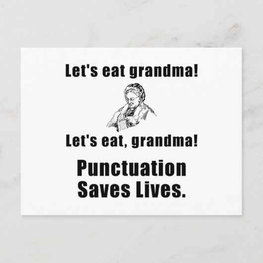 Lets Eat Grandma Briefkaart (Voorkant)