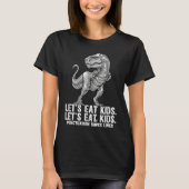 Let's Eat Kids Punctuation Saves Lives Grammar Tea T-shirt (Voorkant)
