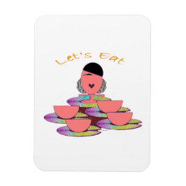 Let's Eat Refrigerator  Magneet