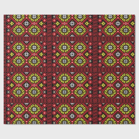 Lets etnografisch ontwerp cadeaupapier (Vlak)