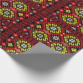 Lets etnografisch ontwerp cadeaupapier (Hoek)