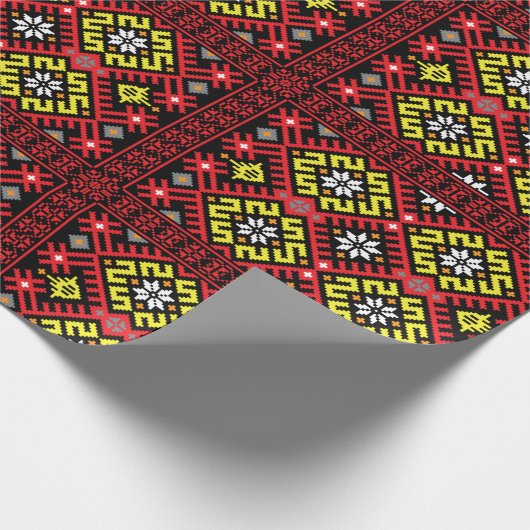 Lets etnografisch ontwerp cadeaupapier (Hoek)