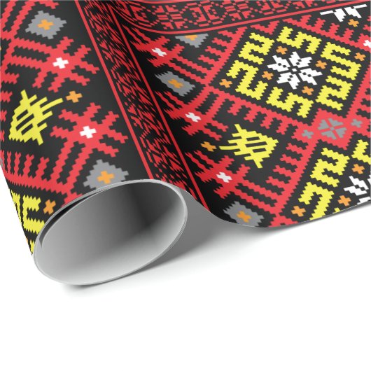 Lets etnografisch ontwerp cadeaupapier (Rol Hoek)