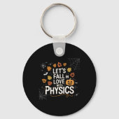 Lets Fall In Love With Physics Halloween Pumpkin T Sleutelhanger (Voorkant)