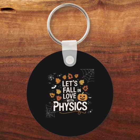 Lets Fall In Love With Physics Halloween Pumpkin T Sleutelhanger (Voorkant)