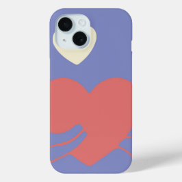 Let's Fall My Love Abstract Hands iPhone 15 Case