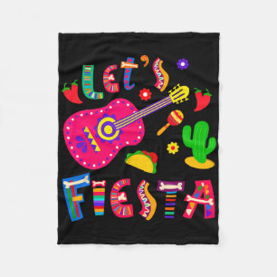 Lets Fiesta 5 Cinco de Mayo Voor Vrouwen Mannen Jo Fleece Deken