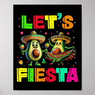 Lets Fiesta 5 Cinco de Mayo Voor Vrouwen Mannen Jo Poster