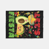 Lets Fiesta Avocado en Tacos Cinco de Mayo Mexico Fleece Deken (Voorkant (Horizontaal))