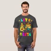 Lets Fiesta Avocado en Tacos Cinco de Mayo T-shirt (Voorkant volledig)