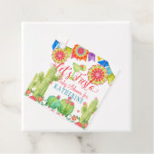 Lets Fiesta Baby Meisje Douche Waterverf Cactus Bedankjes Labels (In situ)