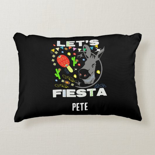 Let's Fiesta bunt party Accent Kussen (Voorkant)