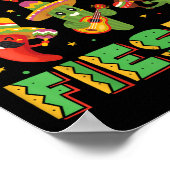 Lets Fiesta Cinco de Mayo Grappige Mexicaanse fees Poster (Hoek)