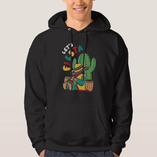 Let's Fiesta Cinco de Mayo Mexican Fiesta Cinco de Hoodie (Voorkant)
