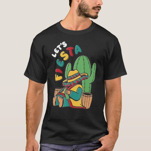 Let's Fiesta Cinco de Mayo Mexican Fiesta Cinco de T-shirt (Voorkant)