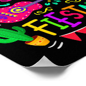 Lets Fiesta Cinco de Mayo Mexican Party Guitar Lov Poster (Hoek)