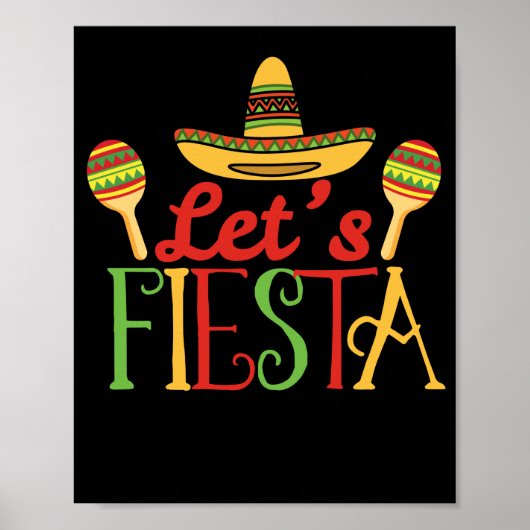 Lets Fiesta Cinco de Mayo Poster (Voorkant)