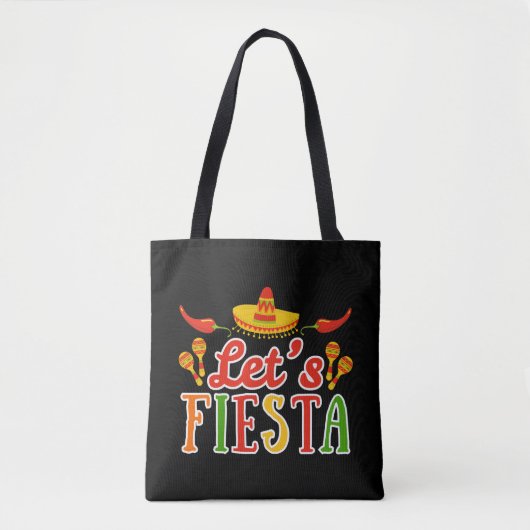 Let's Fiesta Cinco de Mayo Tote Bag (Voorkant)