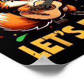 Lets Fiesta Fox Sombrero Cinco de Mayo Mexicaans K Poster (Hoek)