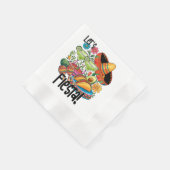Let's Fiesta Fun Taco Margarita Sombre Paper Napki Servet (Hoek)