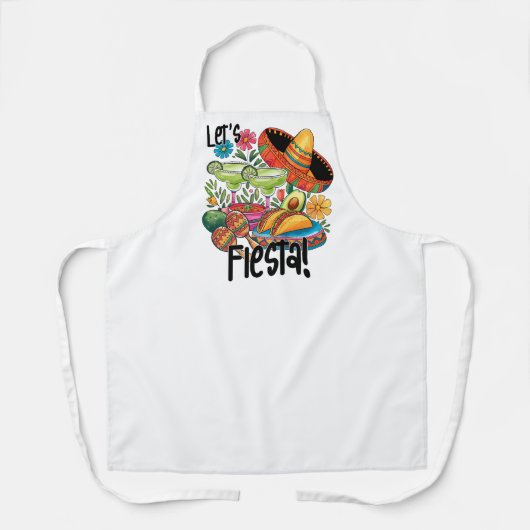 Let's Fiesta! Fun Tacos and Margarita Lover Schort (Voorkant)